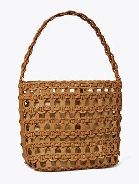 Tory Burch McGraw Die-Cut Large Oversized Bucket Bag RARE!
